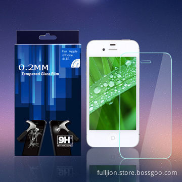 OEM 0.15mm0.2mm0.33mm0.4mm round angle 2.5D curved edge tempered-glass screen protector for iPhone